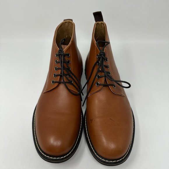 Brooks Brothers Chukka Boots Leather brown shoes Men's size 9D - Picture 6 of 16